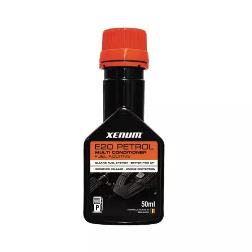 XENUM 50 ml E20 Petrol Multi Conditioner Fuel Additive Liquid for Protection Against Corrosion, Oxidation, XN-E20-50