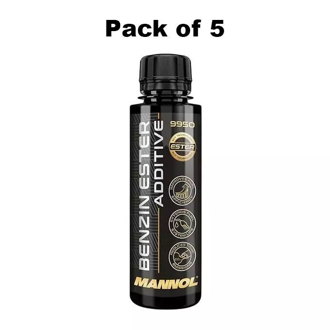 Mannol 9950 Benzin Ester Petrol Additive 100 ml for Vehicle, 9950 (Pack of 5)