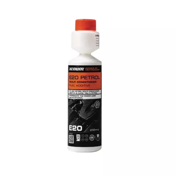 XENUM 250 ml E20 Petrol Multi Conditioner Fuel Additive Liquid for Protection Against Corrosion, Oxidation, XN-E20-250
