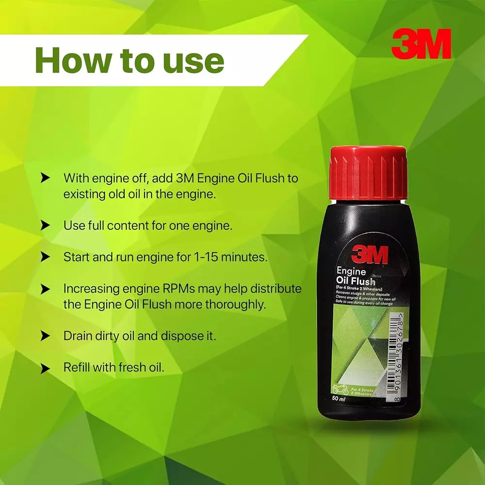 3m-engine-oil-flush-liquid-unscented-50-ml-capacity-bottle-pack-of-24-pcs