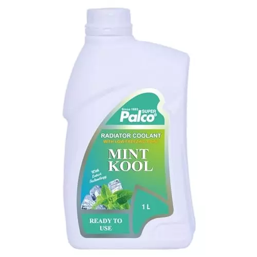 Palco Mint Kool Coolent 1 L Capacity 7-9 PH Value Clear Fluorescent Green