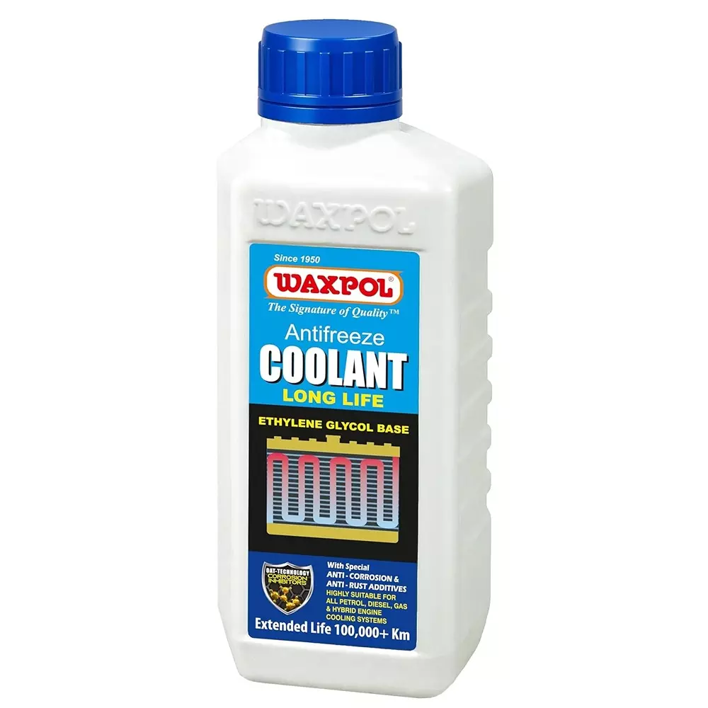 Waxpol 500 ml Antifreeze Coolant Concentrate 1:4 Mixing Ratio Ethylene Glycol Base