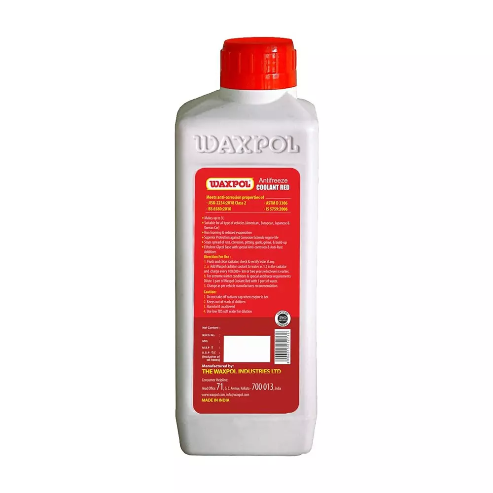 waxpol-500-ml-antifreeze-coolant-red-concentrate-14-mixing-ratio-ethylene-glycol-base-poattechnology