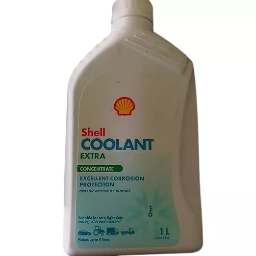 Shell Extra Concentrate Engine Coolant 1 L for Car, Light Commercial Vehicles, Tractors, 270