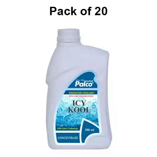 Palco Icy Kool Coolent 500 ml Capacity Clear Fluorescent Green (Pack of 20)