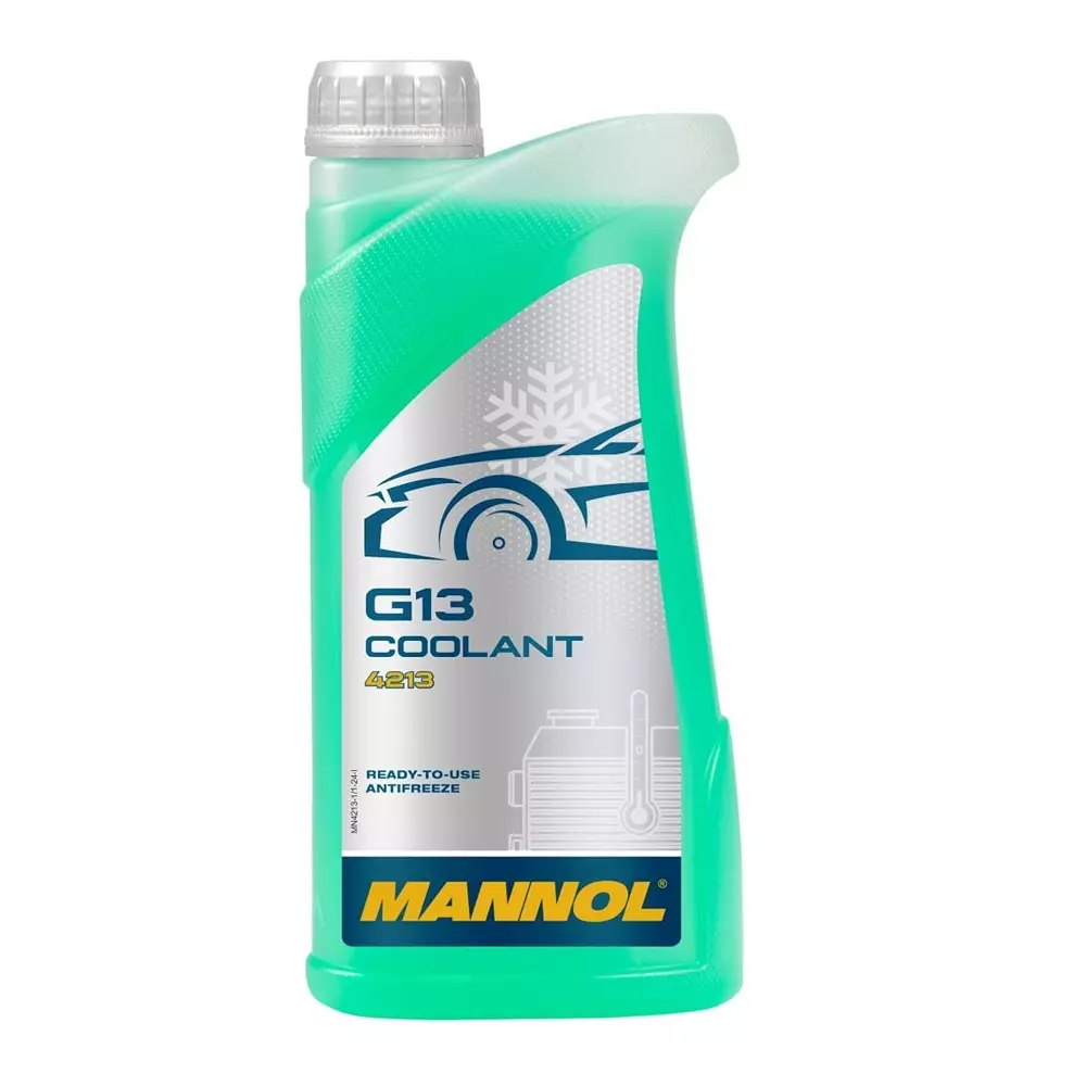 Mannol G13 4213 High-Tech Coolant Antifreeze 1 L Green, MN4213-1L (Pack of 6)