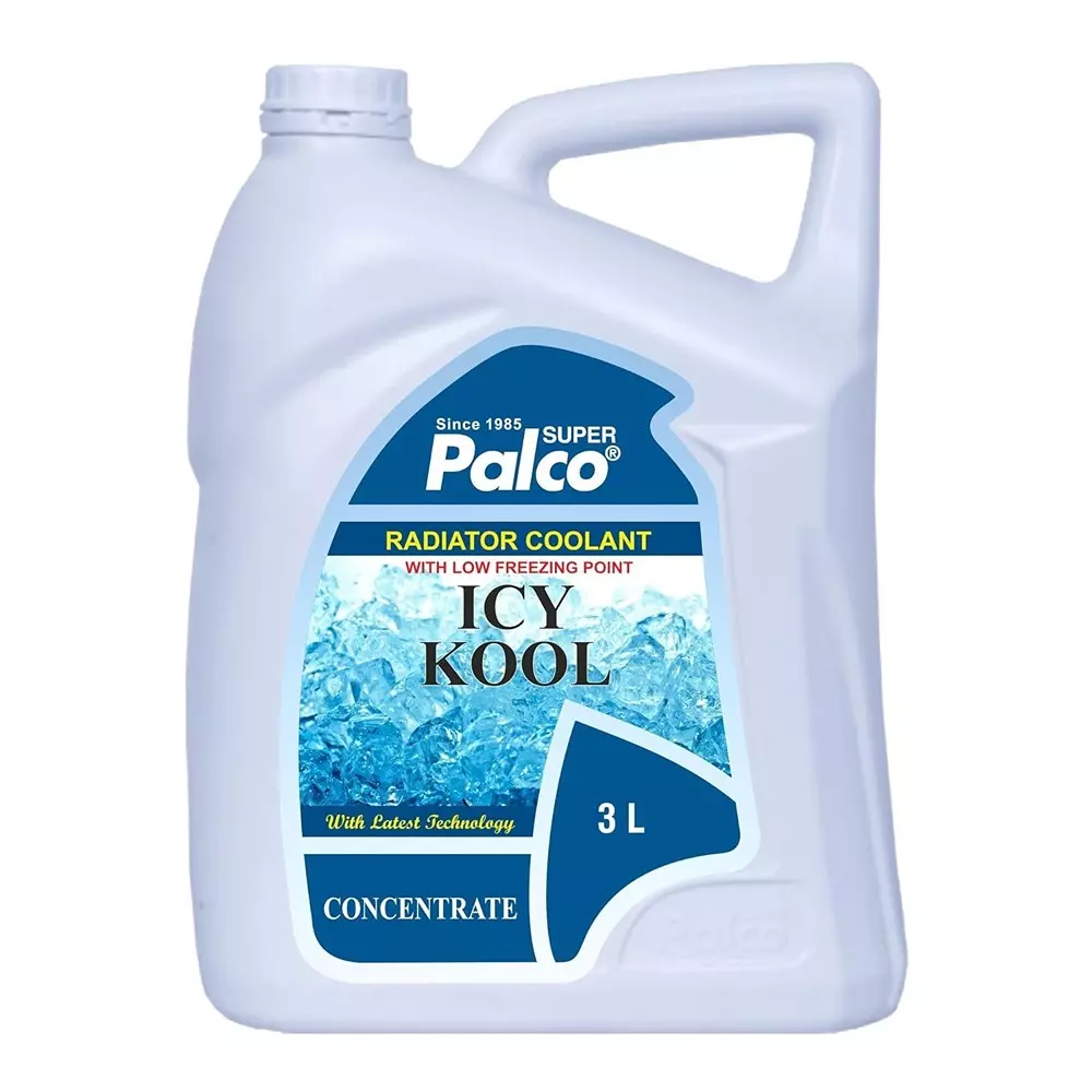 Palco Icy Kool Coolent 3 L Clear Fluorescent Green Colour Liquid / Red