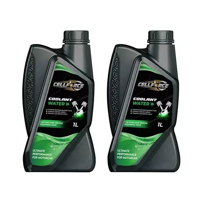 Cellforce UltraShield Radiator Coolant Water Green 1 L Bottle Liquid Product Form for Motor Car Use, CCG_2L (Pack of 2 Pcs)
