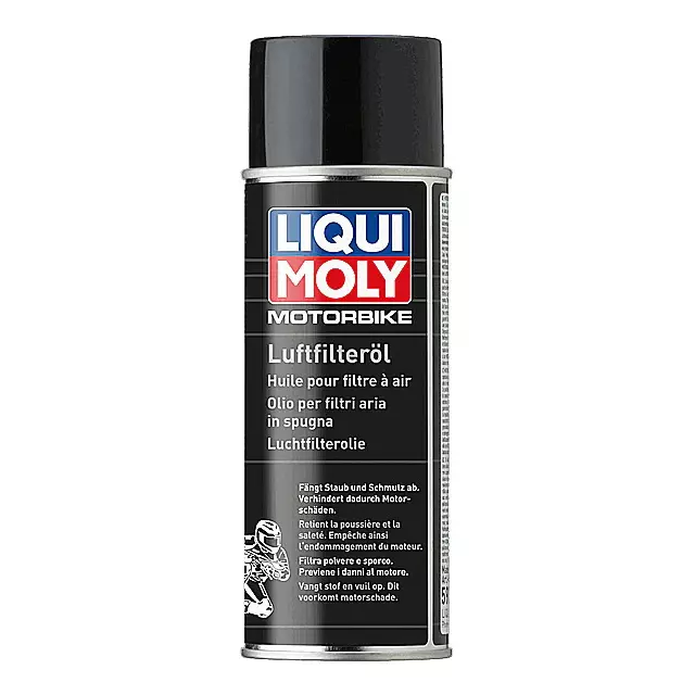 Liqui Moly 400 ml Motorbike Foam Filter Oil Spray Blue Color Appearance and Polymers Base, 20745