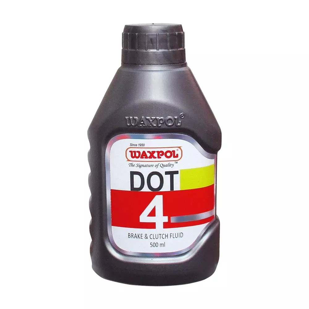 Waxpol 500 ml Hydraulic Brake Fluid Dot 4 Rating 100% Synthetic