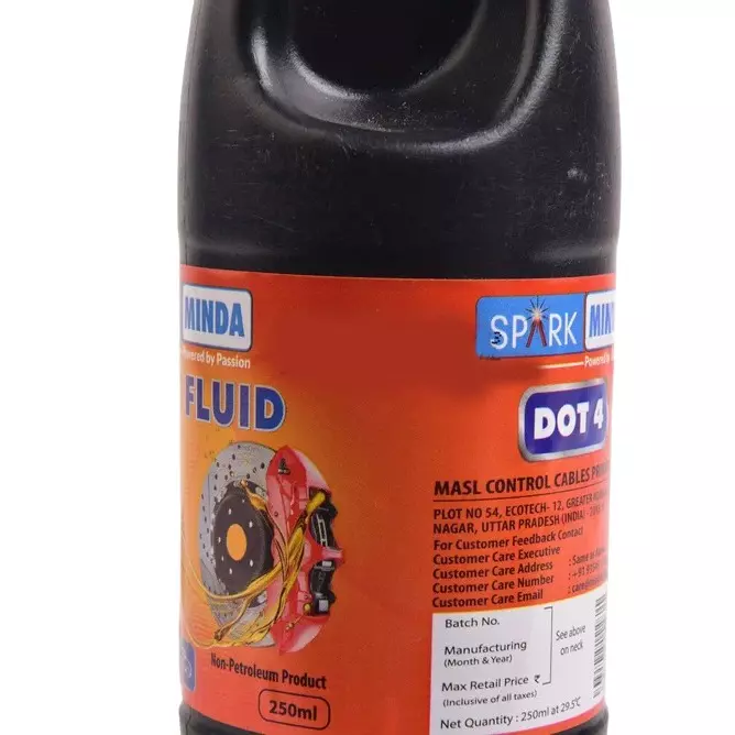 spark-minda-brake-fluid-dot-4-glycol-based-250-ml-for-two-three-four-wheelers-bo-105