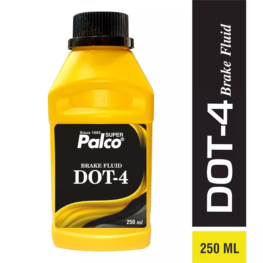 Palco DOT-4 Break Oils 250 ml 7 to 11.5 PH Value Light Yellow (Pack of 5)