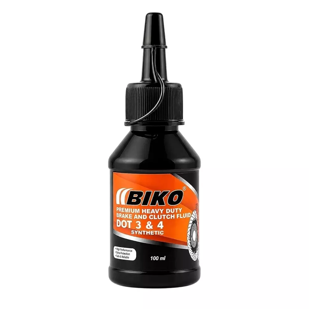 BIKO DOT 3 & 4 Synthetic Brake & Clutch Fluid 100 ml Liquid Bottle for Car & Bike