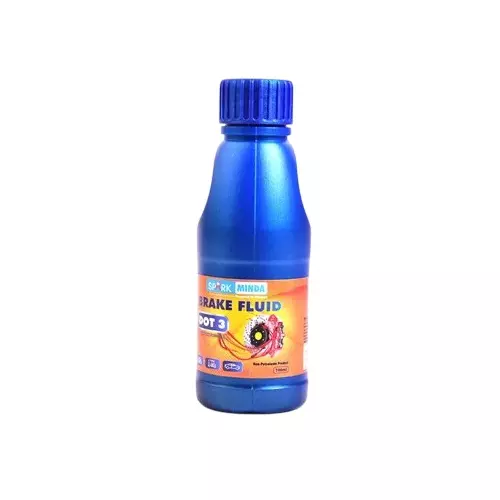 Spark Minda Brake Fluid DOT 3 (Glycol-based) 100 ml for Two, Three & Four Wheelers, BO-101