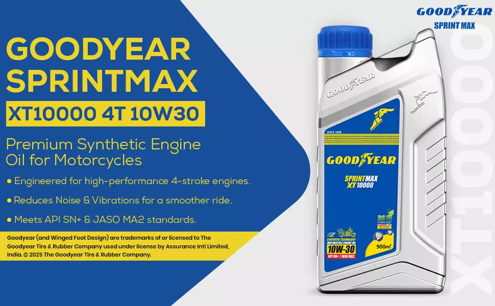 GOODYEAR 10W30 Sprintmax XT10000 4T Semi Synthetic Engine Oil 0.9 Ltrs