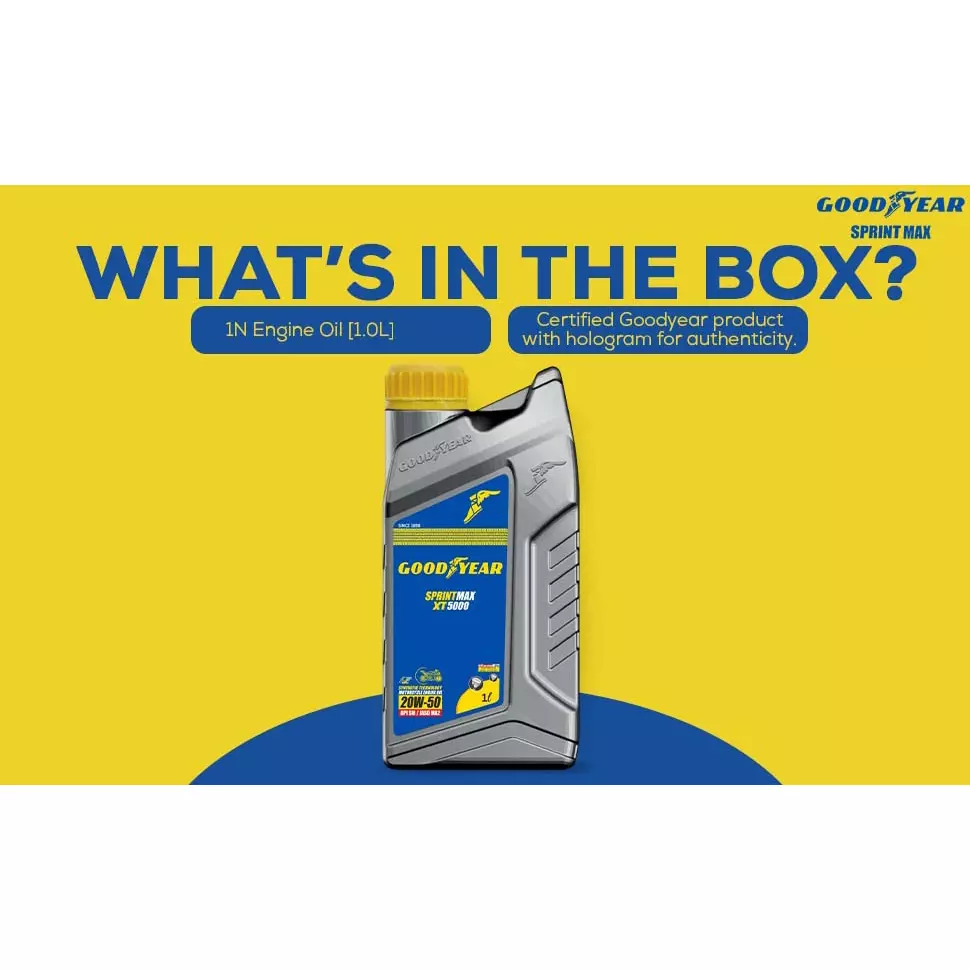 Goodyear Sprintmax XT5000 4T 20W-50 1.0 L Engine Oil for Motorcycles