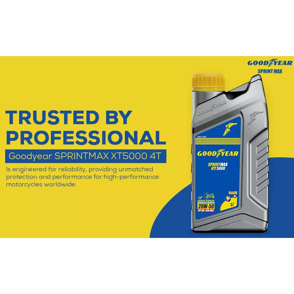 Goodyear Sprintmax XT5000 4T 20W-50 1.0 L Engine Oil for Motorcycles