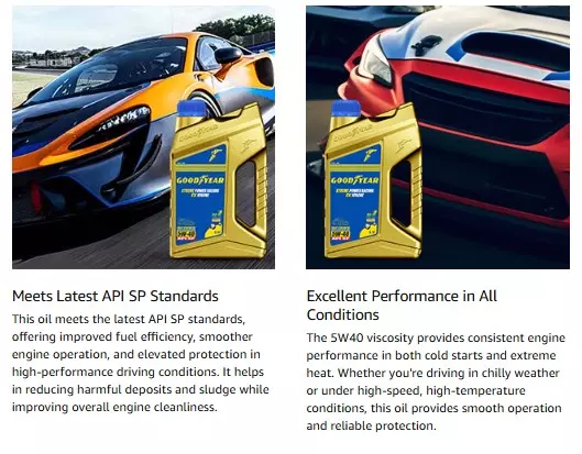 GOODYEAR 3.5 Ltrs 5W40 API SP Xtreme Power Racing FX 10000E Fully Synthetic Engine Oil
