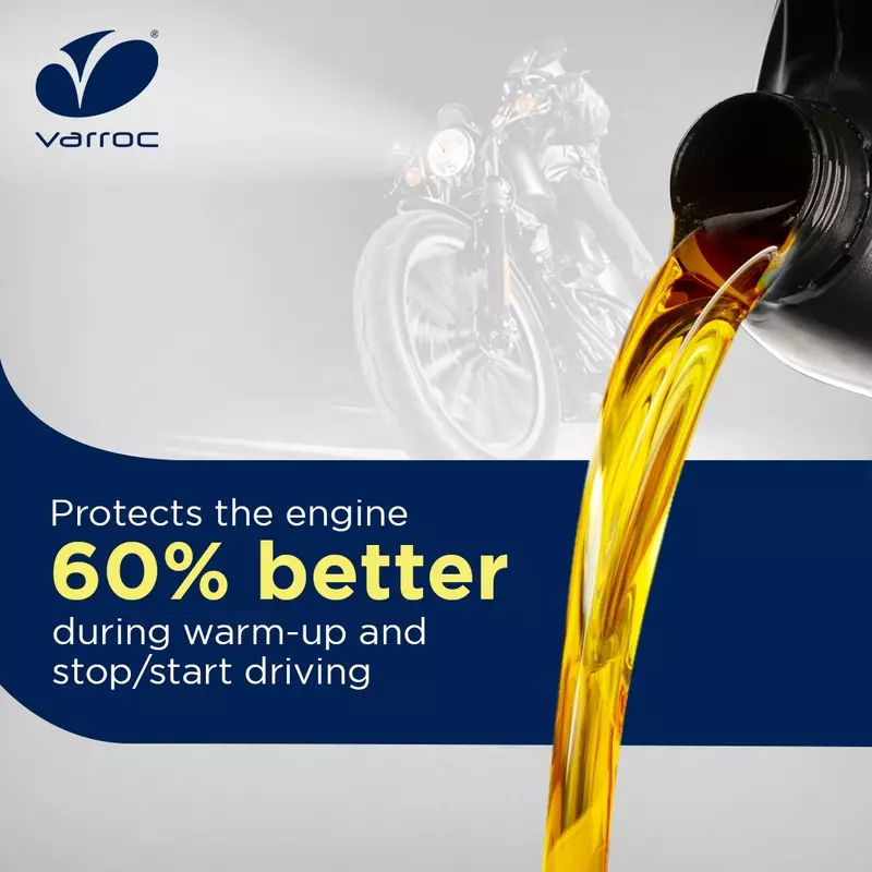 Varroc SAE 20W-40 SL MA2 Mineral Engine Oil 1 L for 2 Wheeler, VOIL-20W40-1000SL (Pack of 12)