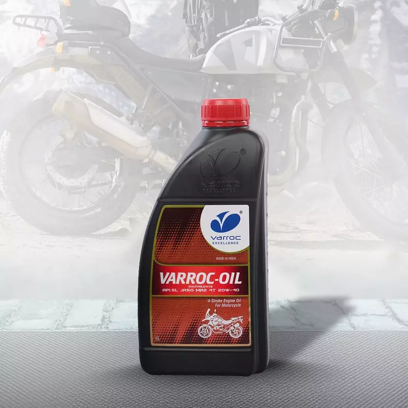 Varroc SAE 20W-40 SL MA2 Mineral Engine Oil 1 L for 2 Wheeler, VOIL-20W40-1000SL (Pack of 12)