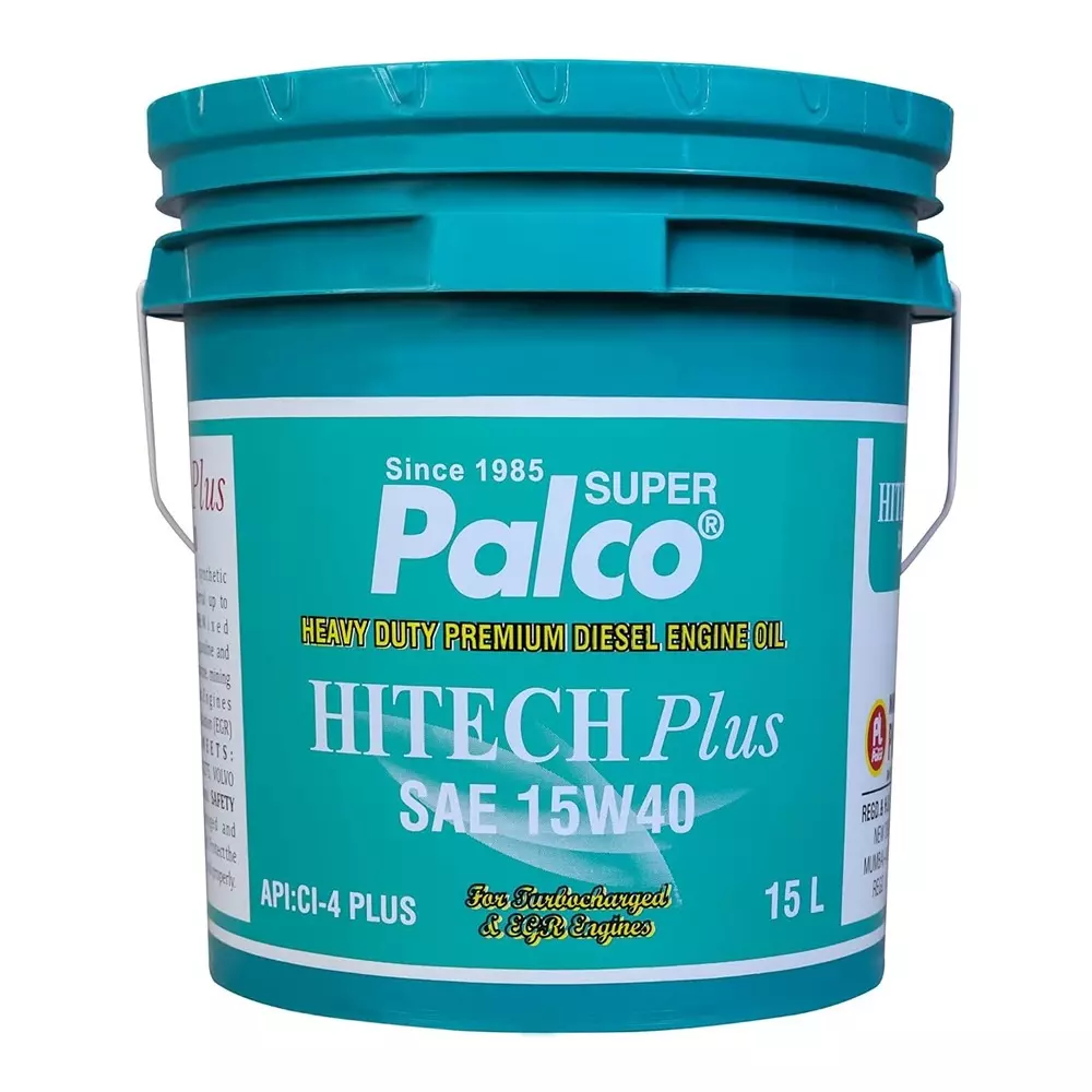 Palco Hitech Plus Engine Oil 15 L Capacity CI-4 Plus API 15W40 Green