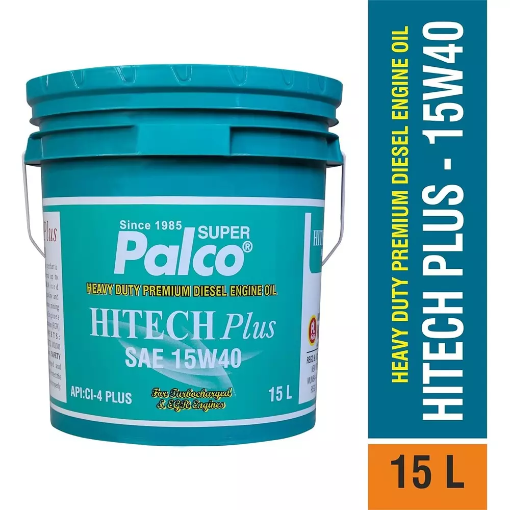 Palco Hitech Plus Engine Oil 15 L Capacity CI-4 Plus API 15W40 Green
