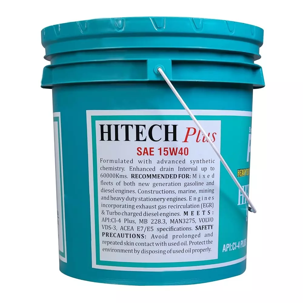 Palco Hitech Plus Engine Oil 15 L Capacity CI-4 Plus API 15W40 Green
