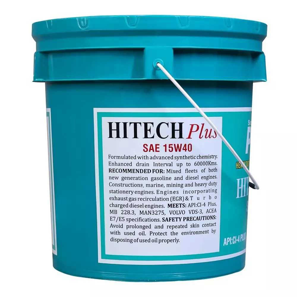 Palco Hitech Plus Engine Oil 7.5 L Capacity CI-4 Plus API 15W40 Green