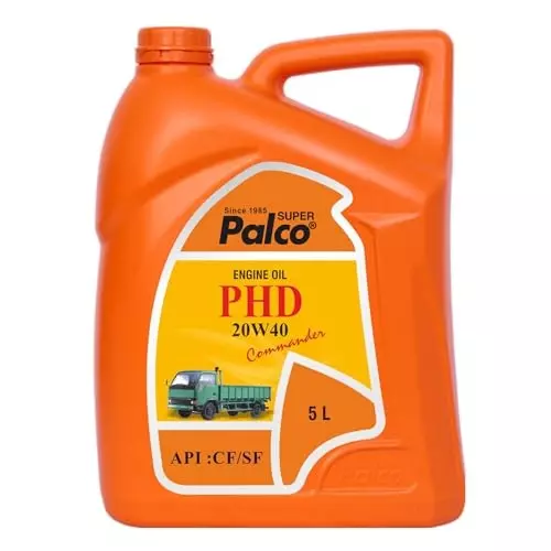Palco Engine Oil CF API 5 L Capacity PHD 20W40 Commander Clear Red