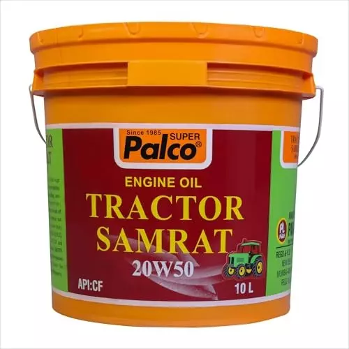 Palco Engine Oil Tractor Samrat CF API 10 L Capacity 20W50 Clear Red