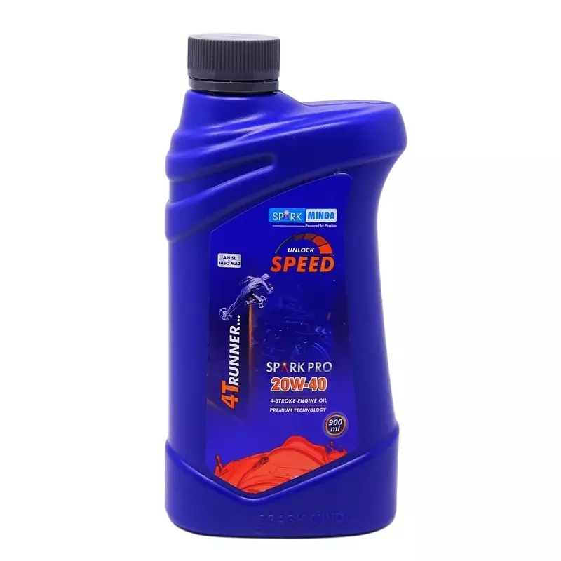 Spark Minda PRO 4T Runner Engine Oil 900 ml for Motor Cycle, MCO-20W40SL0900