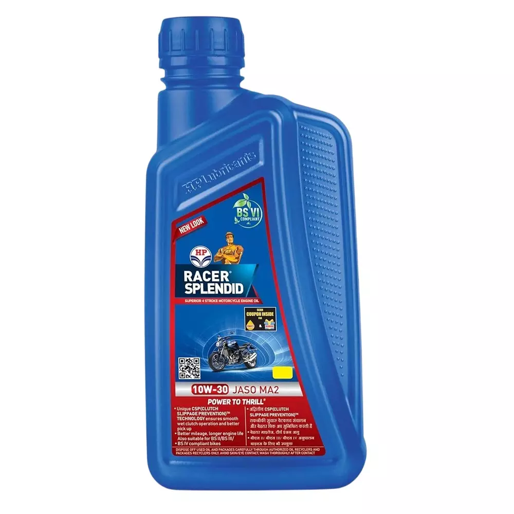 HP Splendid 4T 10W-30 Engine Oil 1 L Capacity (Pack of 10)