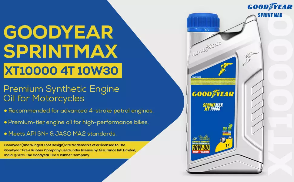 GOODYEAR 10W30 Sprintmax XT10000 4T Semi-Synthetic Engine Oil 1.0 Ltrs