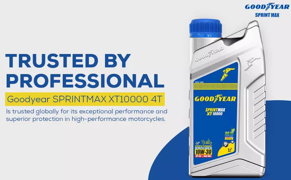 GOODYEAR 10W30 Sprintmax XT10000 4T Semi-Synthetic Engine Oil 1.0 Ltrs