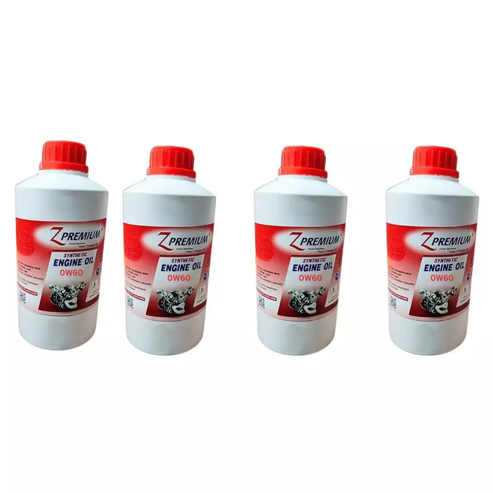 Z Premium 0W60 1 L Engine Oil for Commercial & Passenger Cars, 1127BIVR3S6 (Pack of 4)