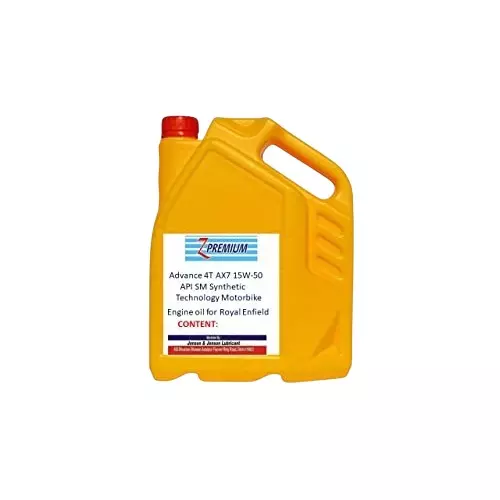Z Premium 4T AX7 15W50 API SM 5 L Engine Oil for Royal Enfield Motorcycles, 1127Z25I3J2