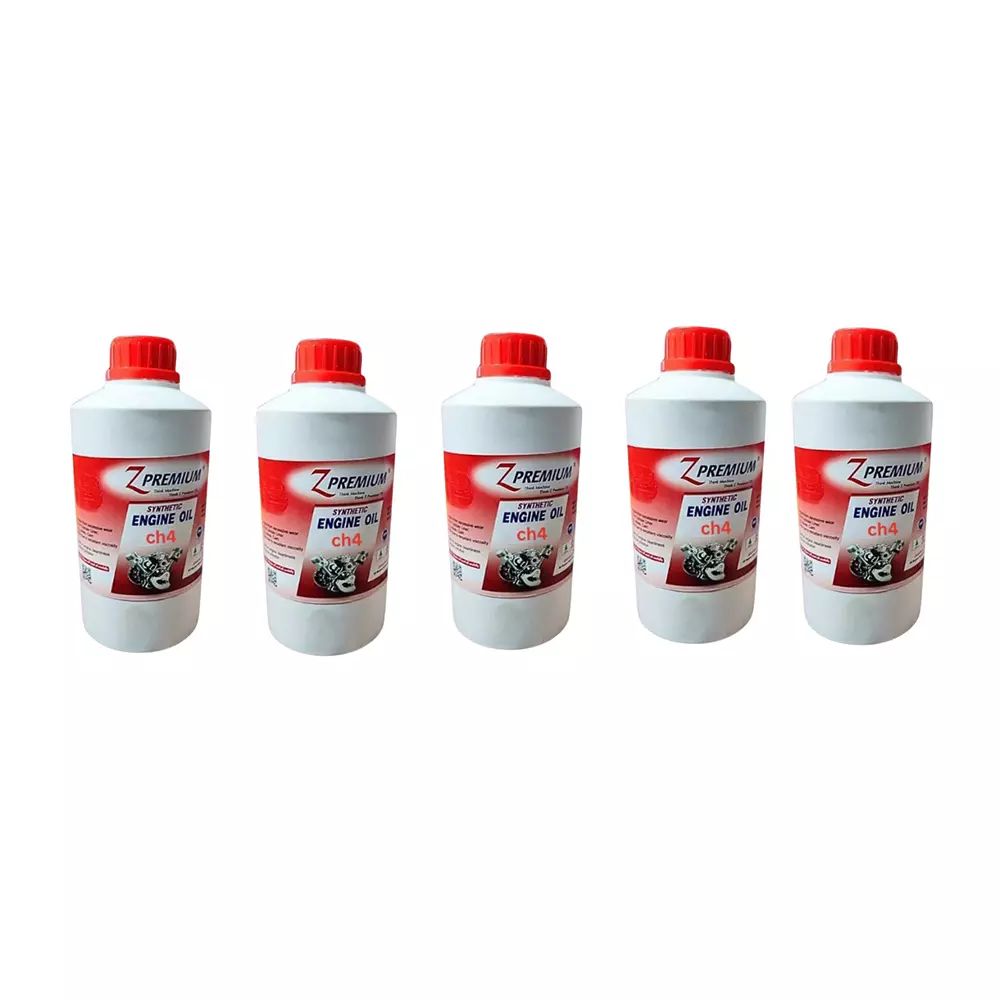 Z Premium CH4 Fully Synthetic Engine Oil 1 L Superior & High-Performance for Universal Vehicle (Pack of 5)