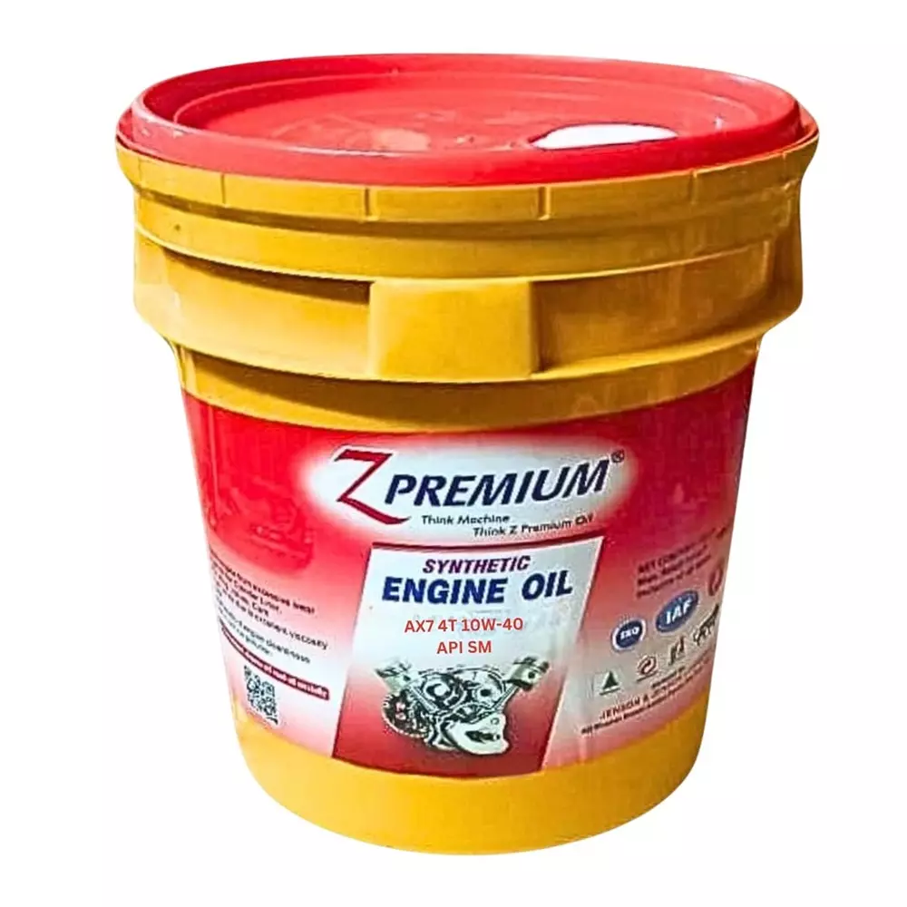 Z Premium AX7 4T 10W-40 API SM Synthetic Engine Oil 10 L Superior & High-Performance for Universal Bike