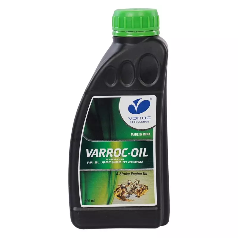 Varroc SAE 20W-50 SL MA2 Multi Grade Engine Oil 500 ml for 2 & 3 Wheeler, VOIL-20W50-500SL (Pack of 10)