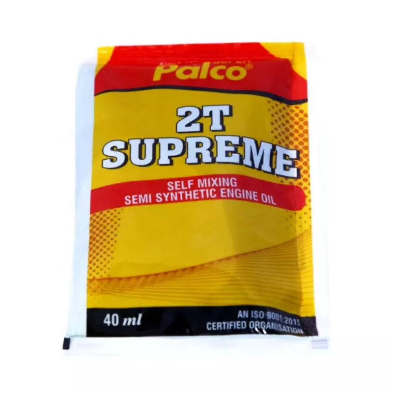 Palco 2T Supreme Engine Oil 40 ml TC, JASO: FC API Semi-Synthetic Green (Pack of 40)