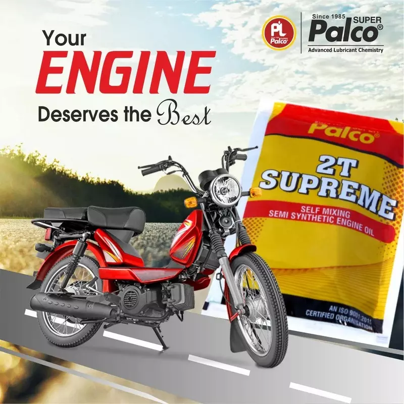 Palco 2T Supreme Engine Oil 40 ml TC, JASO: FC API Semi-Synthetic Green (Pack of 40)