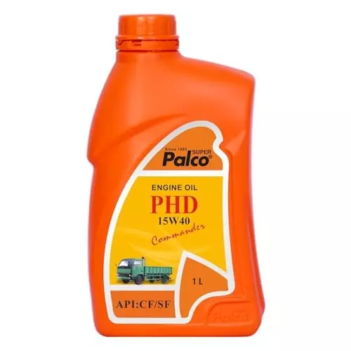 Palco Engine Oil CF API 1 L Capacity PHD 15W40 Commander Clear Golden Natural