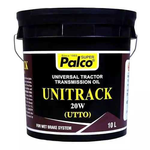 Palco Transmission Oil GL-4 (UTTO) API 10 L Capacity Unitrack 20W Clear Golden Natural