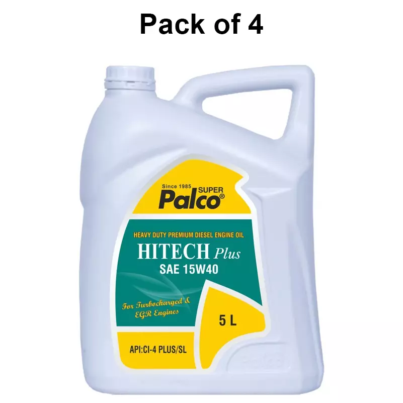 palco-diesel-engine-oil-ci4-plussl-api-5-l-capacity-hitech-plus-15w40-green-pack-of-4