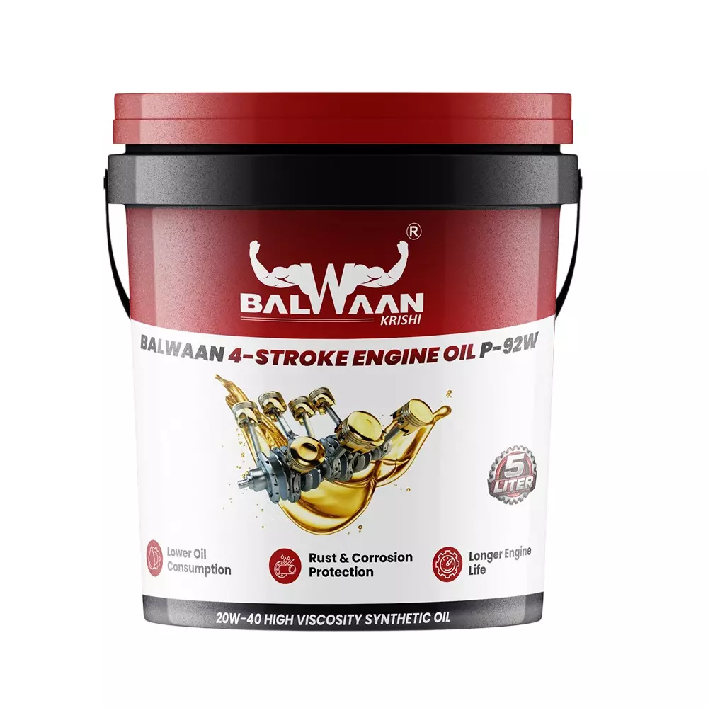 Balwaan Premium Engine Oil 4-Stroke 5 L Capacity (Improved) 20W/40 Viscosity/Grade, P-92W