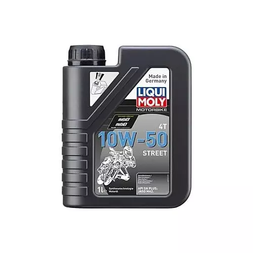 Liqui Moly Motorbike Engine Oil 4T (4 Stroke) 10W-50 Viscosity and 1 L Capacity, 21725