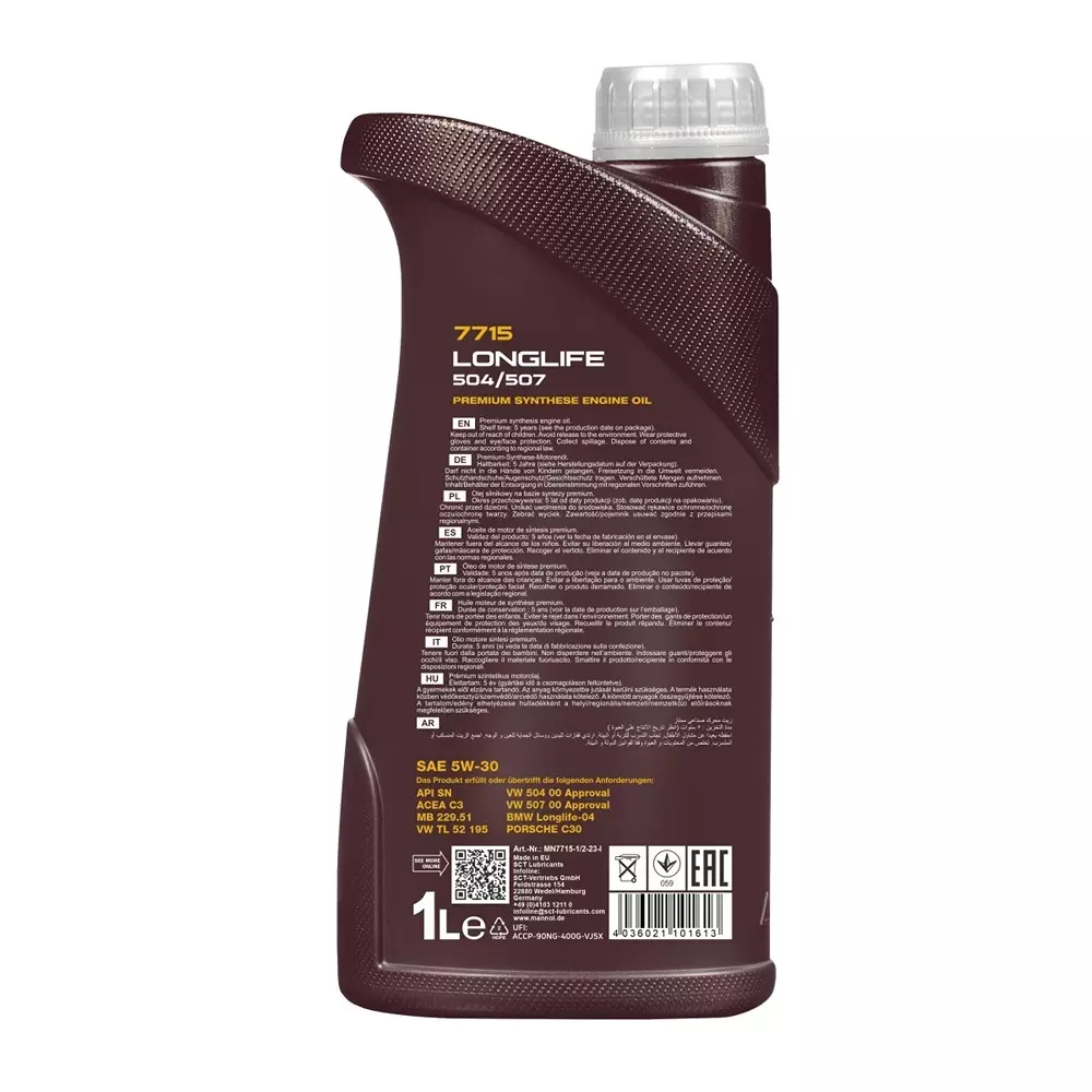 mannol-1-l-longlife-synthetic-engine-oil-5w-30-suitable-for-vw-group-passenger-cars-suvs-vans-and-light-trucks-7715
