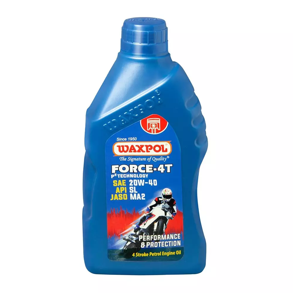 Waxpol 1 L 4 Stroke Engine Oil 20W 40 Viscocity for 4 Stroke Motorcycles With Wet Clutches