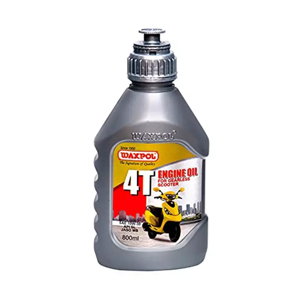 Waxpol 800 ml 4T Engine Oil 10W 30 Viscocity for 4 Stroke Gearless Scooters