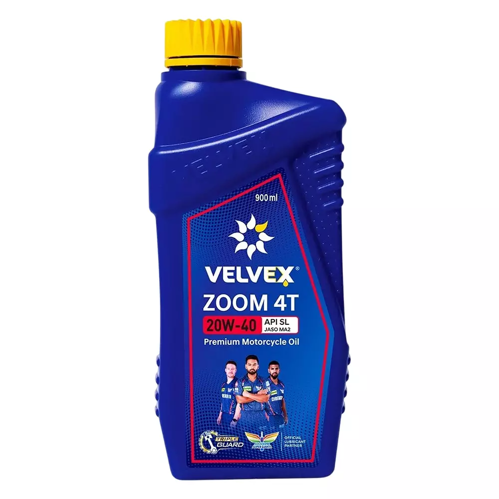 VELVEX Zoom 4T 20W-40 Engine Oil 900 ml Triple Guard Protection for Bikes